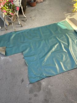 MCM Mid Century teal aqua Vinyl fabric Chair Upholstery Material chair Covering