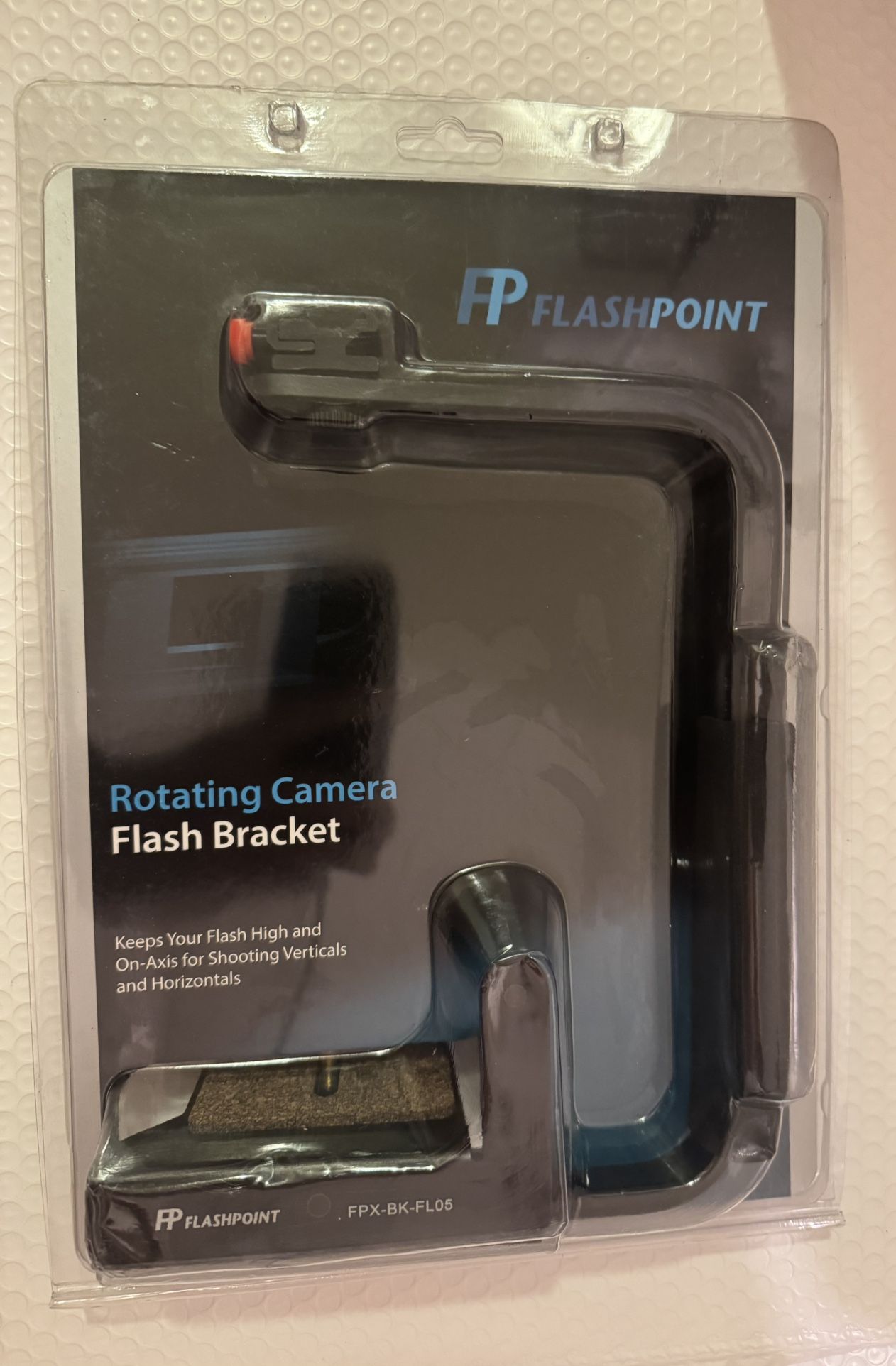 Flashpoint Rotating Camera Flip-Flash Bracket with Integrated Anti Twist Plate