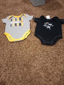 Lakers n raiders for baby 10.00 each