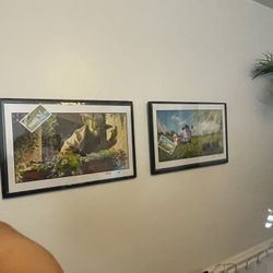 Star Wars Yoda 'chilling out' R2D2 and BB8 Picking Apples" by artist Kyle.