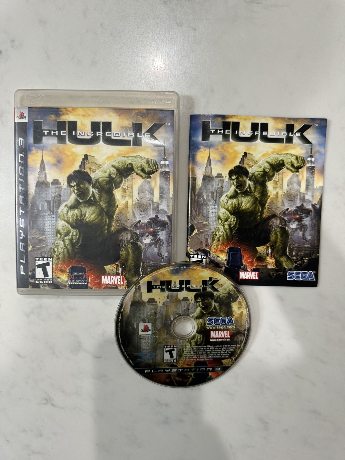 The Incredibles Hulk Sony Playstation 3 PS3 Video GAME