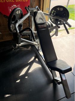 Body solid- incline and shoulder press, plate loaded machine