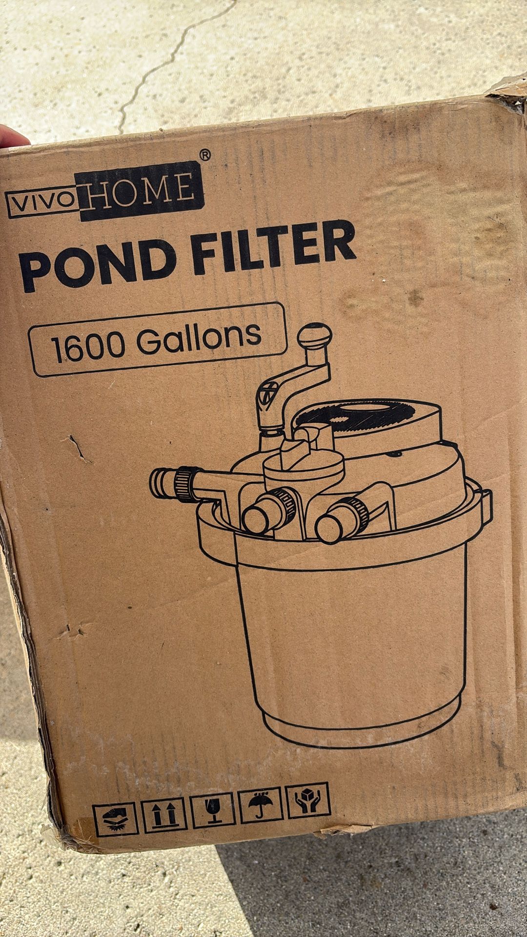 Pond Filter 1600 Gallons Per With UV Light