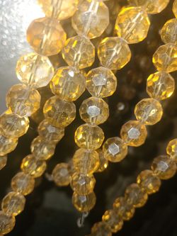 VINTAGE REAL GLASS CHANDALEIR BEAD STRANDS $20 strand