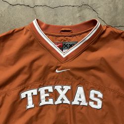 Vintage 2000’s NCAA Texas Longhorns University Collegiate Center Swoosh/Check Team Nike Jacket XXL