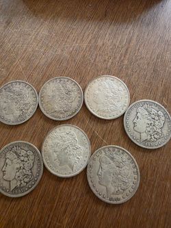 Lot of 7 Morgan Silver Dollars. Mint Mark O