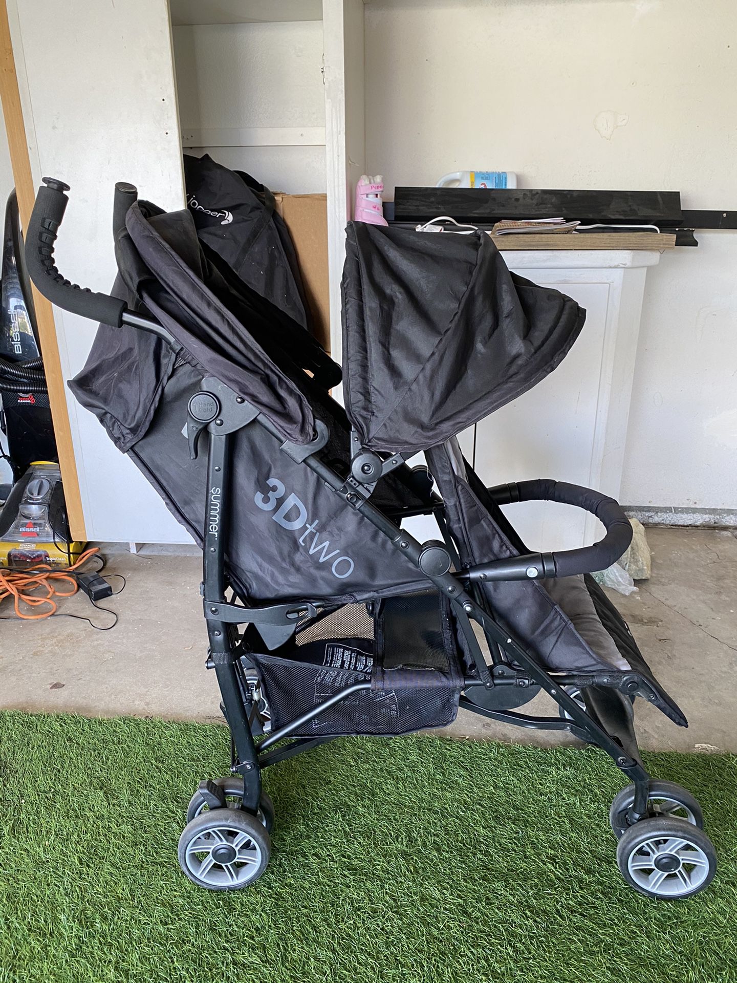 3D Two double stroller