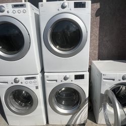 White Kenmore Front Load Washer And Dryer Gas Set We Deliver And Install🚚👨🏻‍🔧