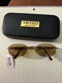 Vecceli Collection Rimless Sunglasses with Case