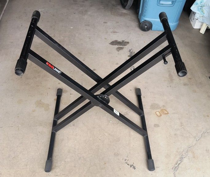 Proline (PL4KD) Heavy Duty Double Braced Portable Keyboard Stand For Sale!!!