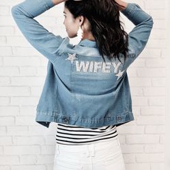 Bridal Jean Jacket Size S/M