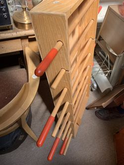 Vintage table cricket board game with all parts included