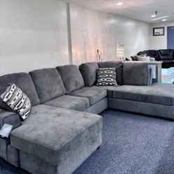 Ballinasloe Smoke Sectional $10 Down Payment And Financing Available