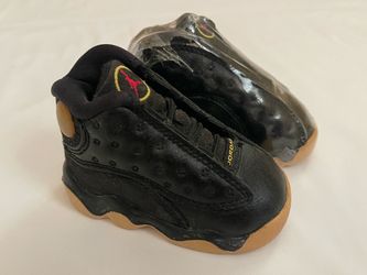 Nike Jordan 23 Vintage Baby Shoes Sneakers Retro 13 Footwear US 2C Lace Up Black