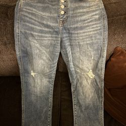 7 For All Mankind NEW WITH TAGS Womens Jeans 31 High Waist Cropped Straight