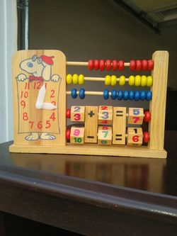 Vintage wooden learning toy