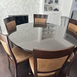 Round Dining Table Wood With Leaf To Enlarge To Oval