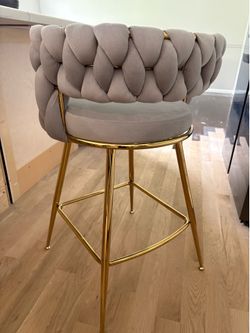 Brand new in box -Gray and gold stools