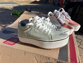 Vans Platform Low-Top Sneakers Sage Green