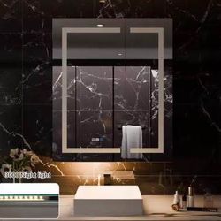 New in Box Smart LED Medicine Cabinet with GFCI Outlet Blum Hinges Built-in High-Power Outlet 30x 36