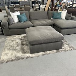 Ashley Sectional With Ottoman 