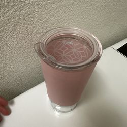 ello glass tumbler pink