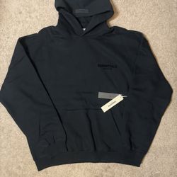 Black Essential Hoodie 