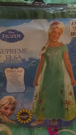 Disney Frozen costume Supreme Elsa Size Large size 12-14 #360