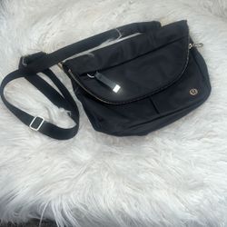Like New Lululemon All Night Festival Bag Black And Gold