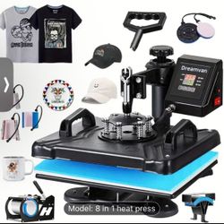8 In 1 Heat Press Machine