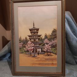 Old Japanese Silk Print 11"×16.5"