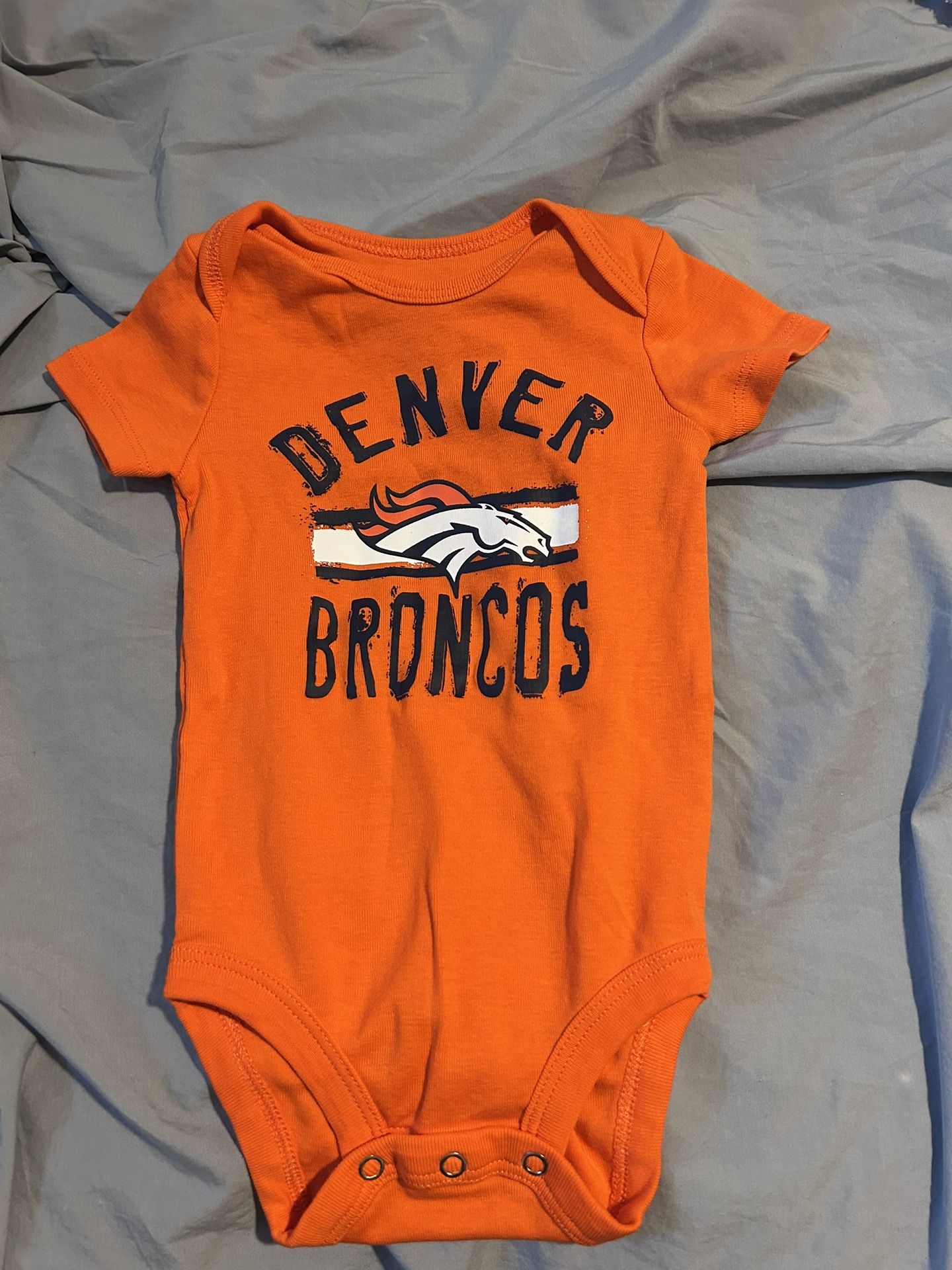 Denver Broncos NFL Football Baby 3-6 Months Bodysuit One Piece Orange