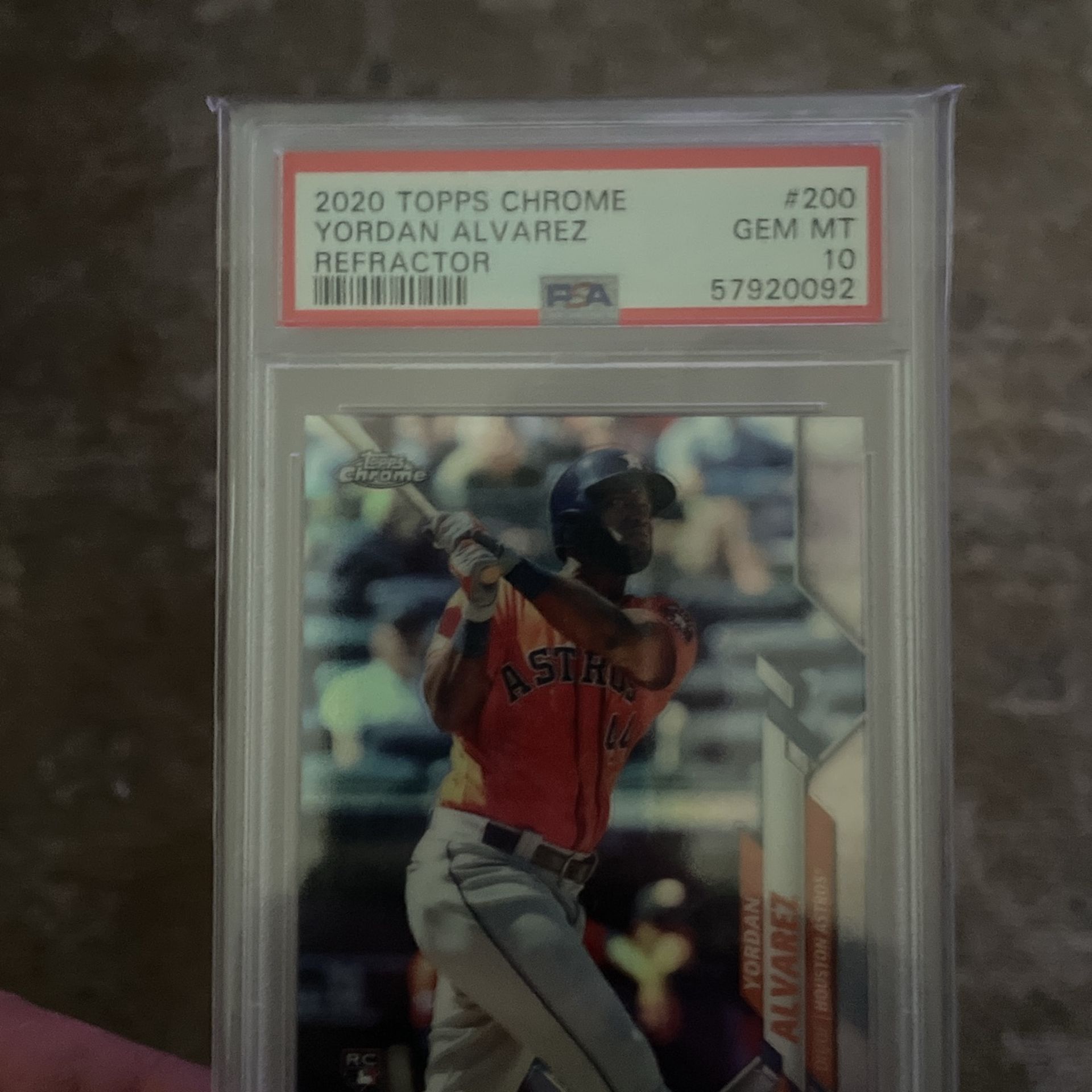 Yordin Alvarez Refractor-Psa 10
