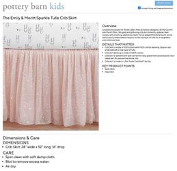 Pottery Barn Crib Skirt