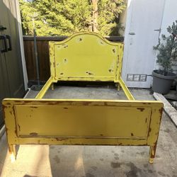 full size bed frame set with headboard and footboard 