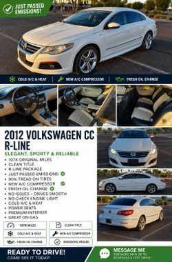 2012 volkswagen cc Rline clean title