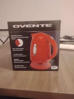 Ovente Electric Kettle 1.7L Red KP72R