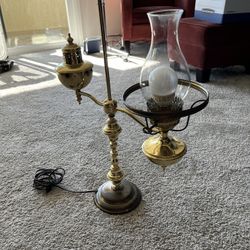 Vintage  Brass Desk Lamp