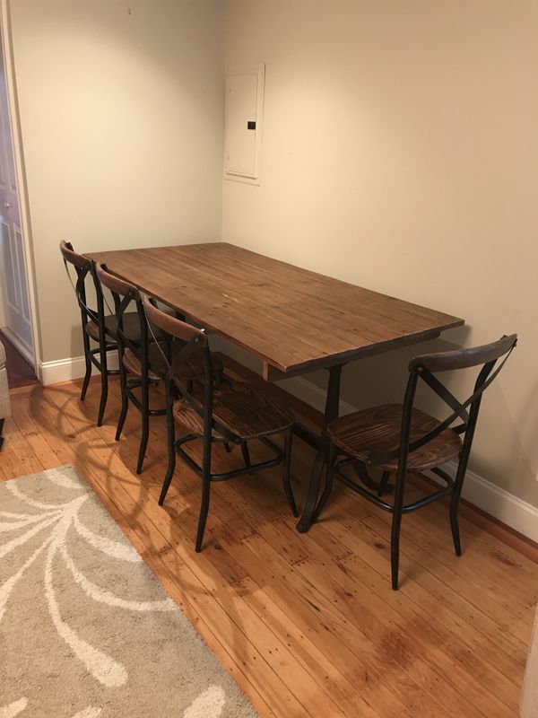Reclaimed Wood Cast Iron Kitchen Set For In Boston Ma Offerup Reclaimed Wood Cast Iron Kitchen Set Boston