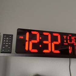 Digital Alarm Clock - Huge Display 