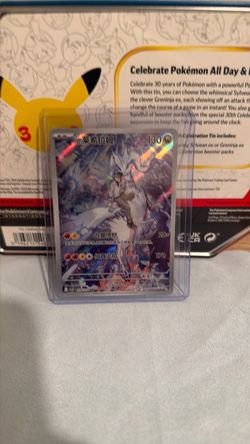 Holographic Pokémon TCG Card in Hard Case