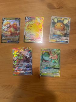 Lot of 6 Pokemon Ultra Rare Cards - Pikachu VMAX, Flying Pikachu V, GX, Tag Team