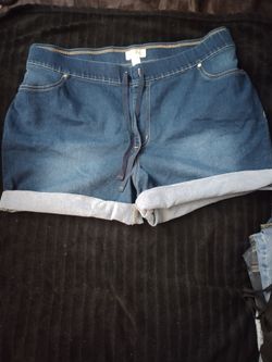 NEW STRETCH JEAN SHORTS 3X