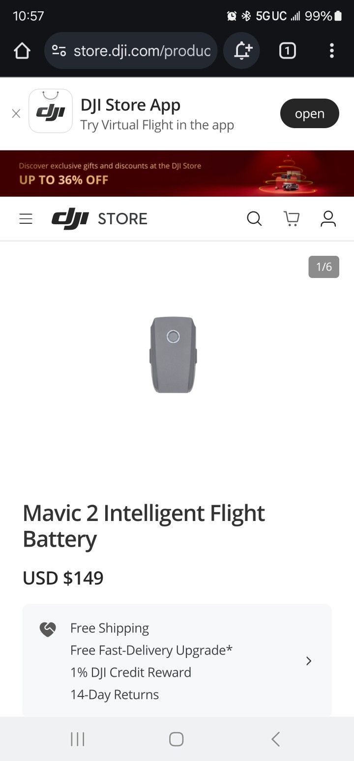 DJI MAVIC 2 BATTERY 2PK