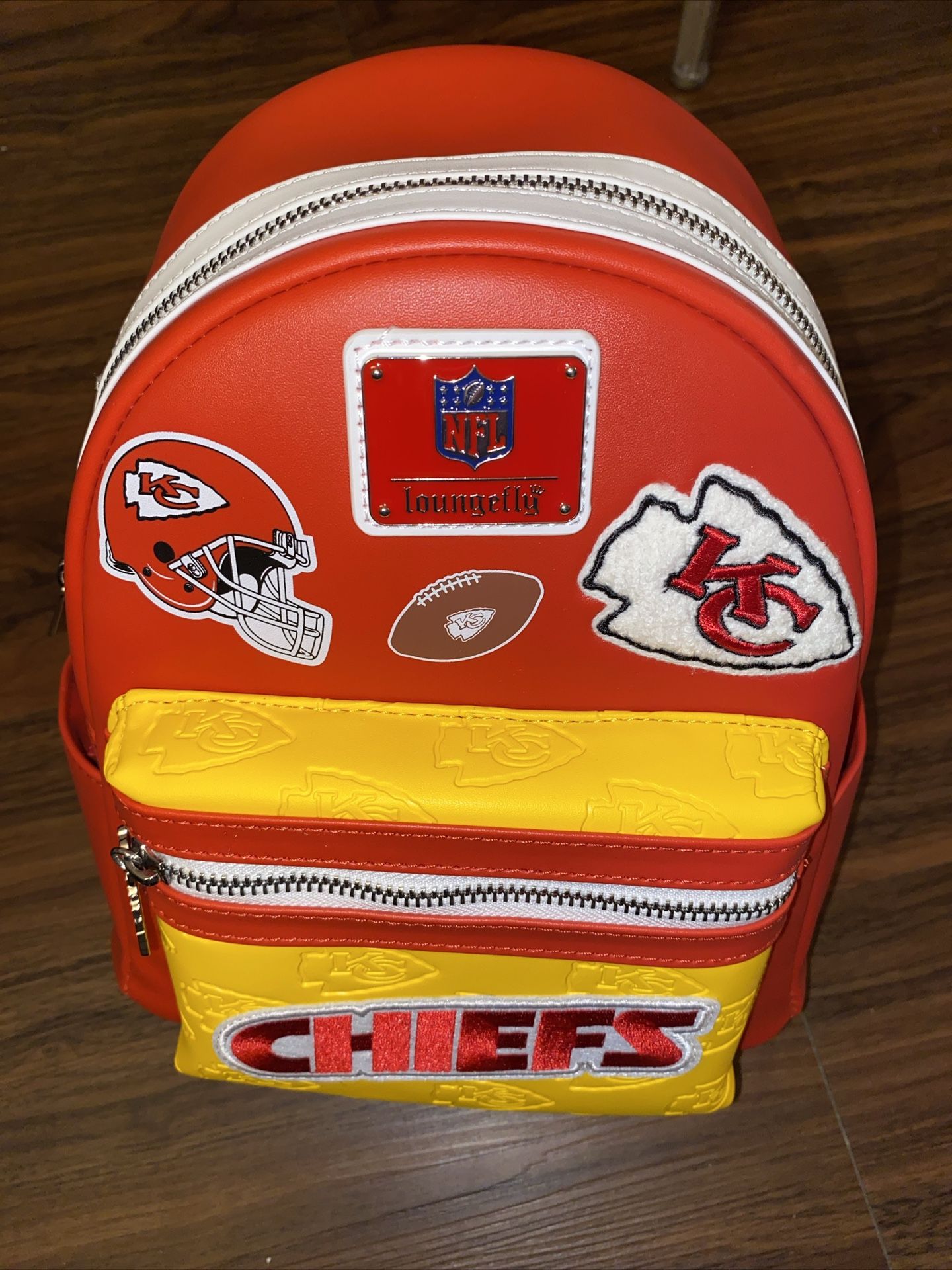 chiefs mini backpack Kansas City Logo Love FOCO Show team pride anywhere you travel with the 18 NFL Action Stripe Backpack Kansas City Chiefs Premium Color