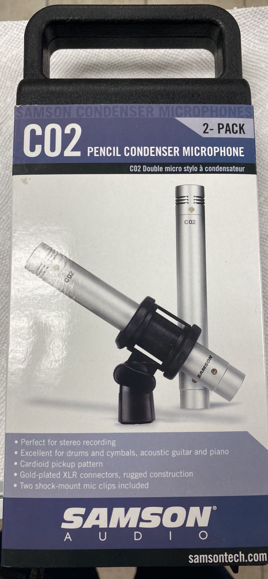 Smason Microphone 2 Pack Co2 Pencil Mic Set New #1010590-1