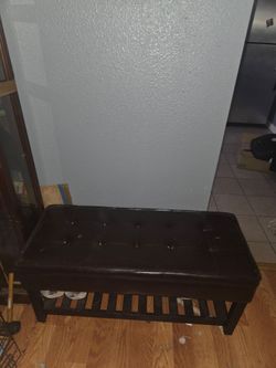 Antique Bench with cubby