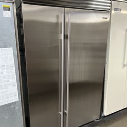 SUB ZERO 48”WIDE BUILT IN STAINLESS STEEL SIDE BY SIDE 