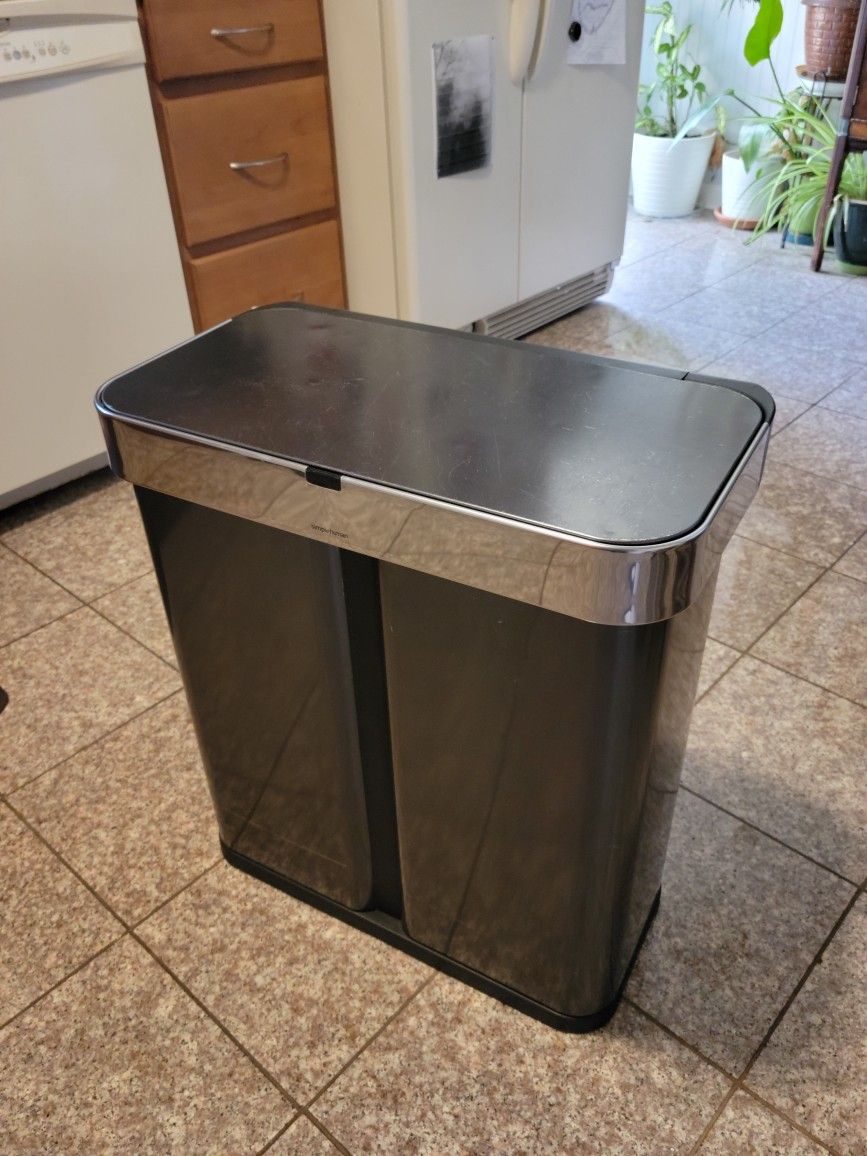 Motion Activated Double Trash Can