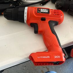 Black & Decker 20V Cordless Drill without Lithium Battery